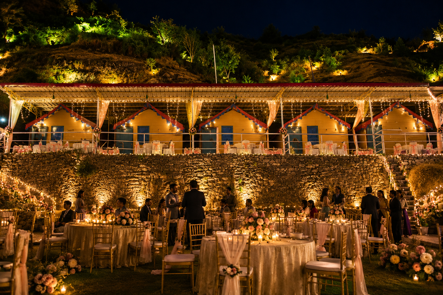 Vertical Valley Reception Setup